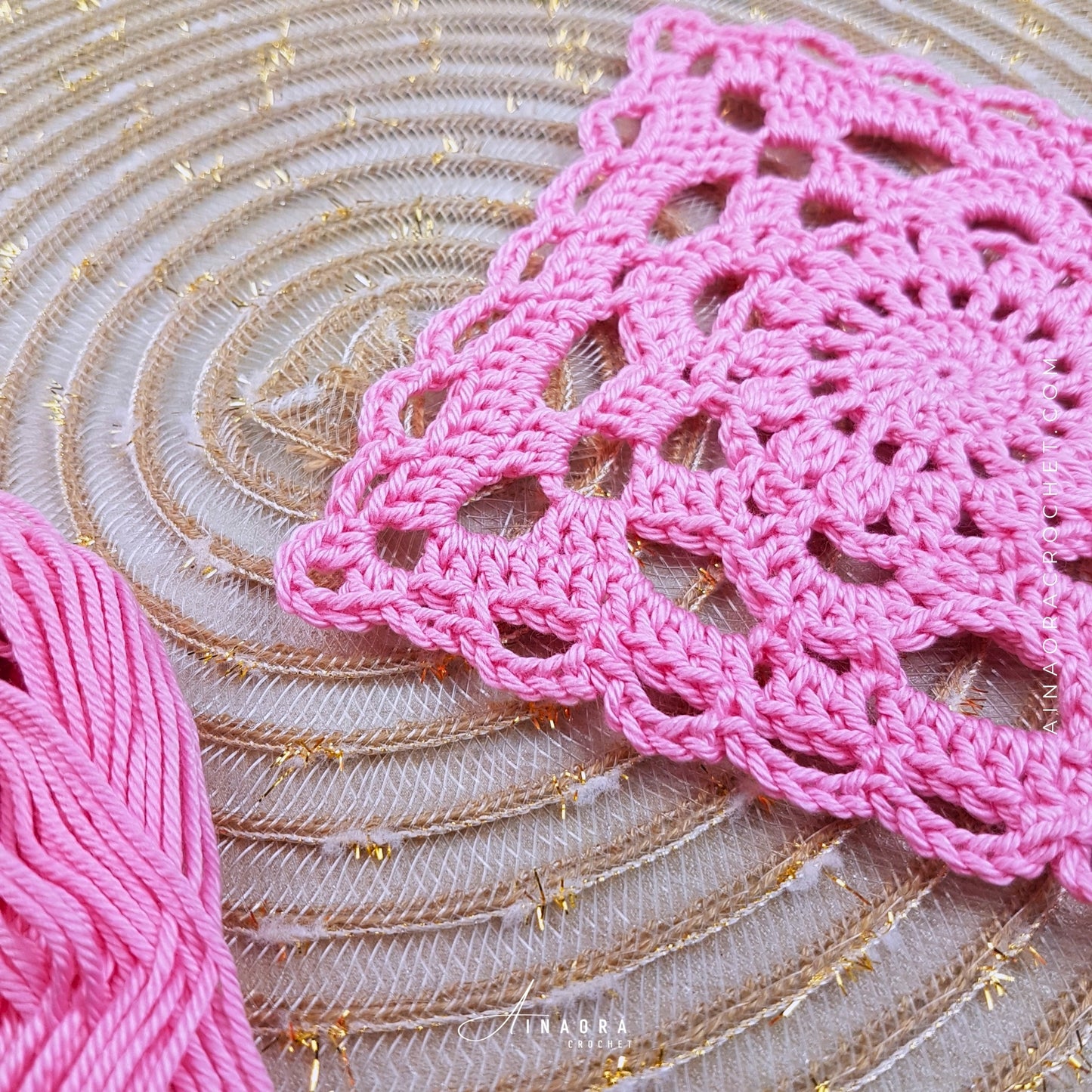 Cherry Blossom Square Crochet Pattern