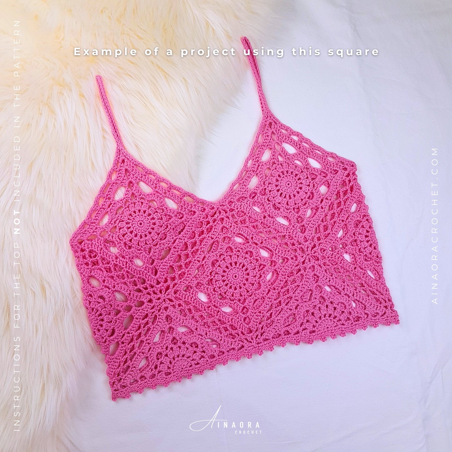Cherry Blossom Square Crochet Pattern