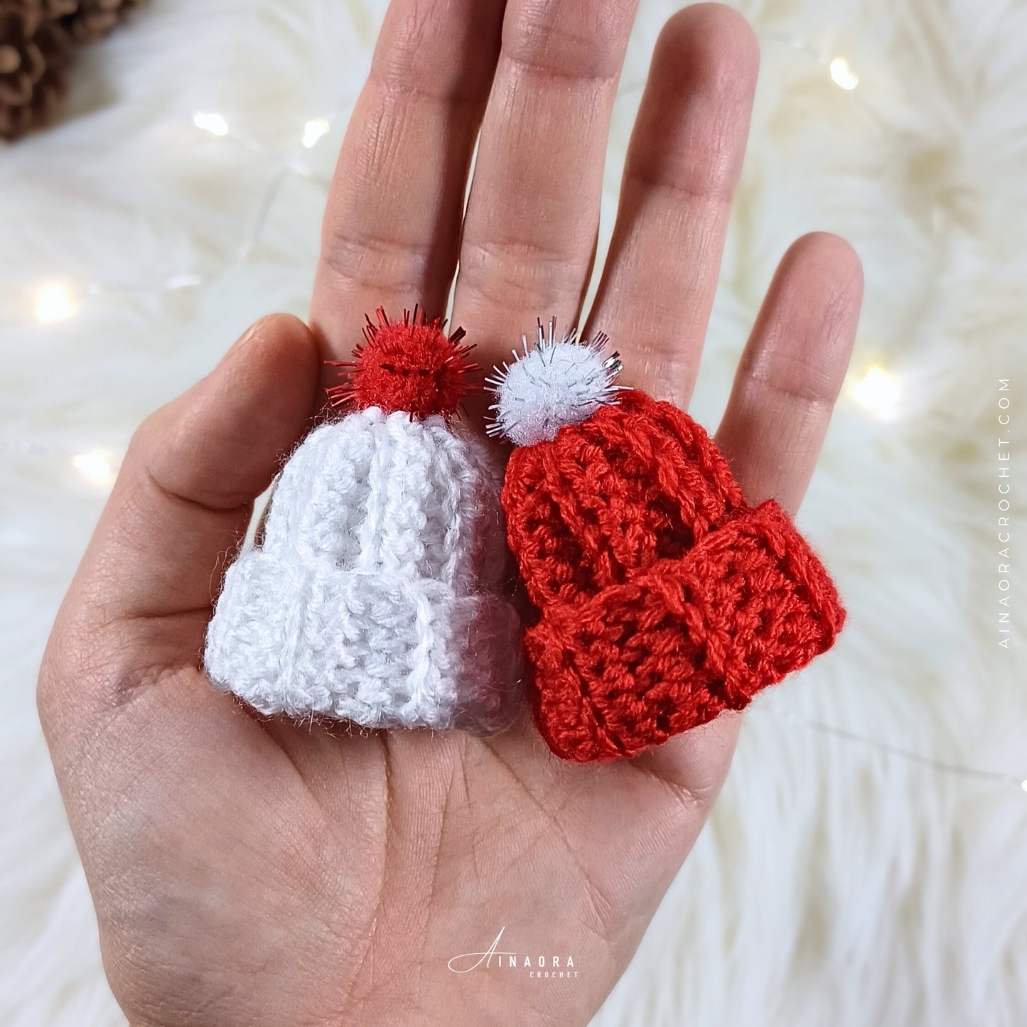 Crochet Tiny Beanies Ornaments Crochet Pattern