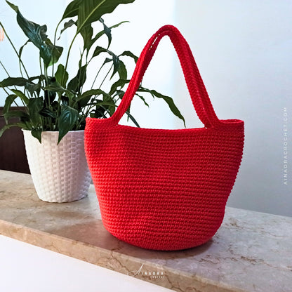 Easy Round Tote Bag Crochet Pattern