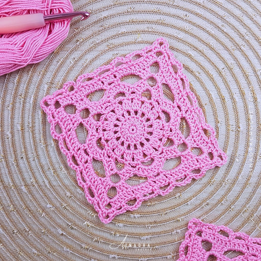 Cherry Blossom Square Crochet Pattern