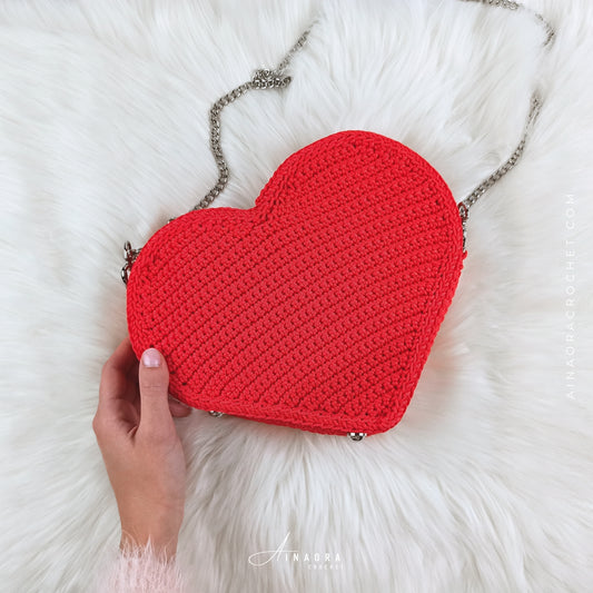 Heart Crossbody Bag Crochet Pattern