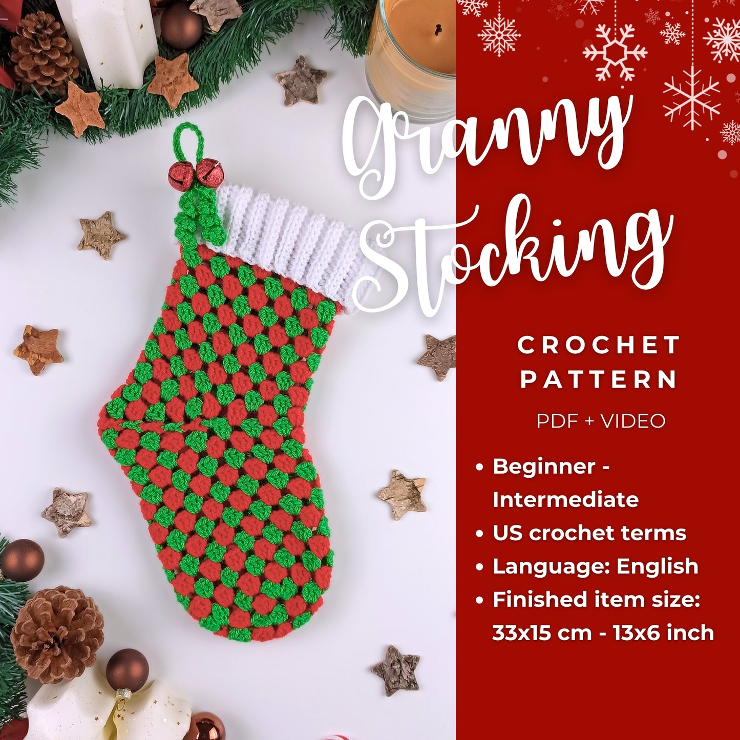 Granny Stocking Crochet Pattern