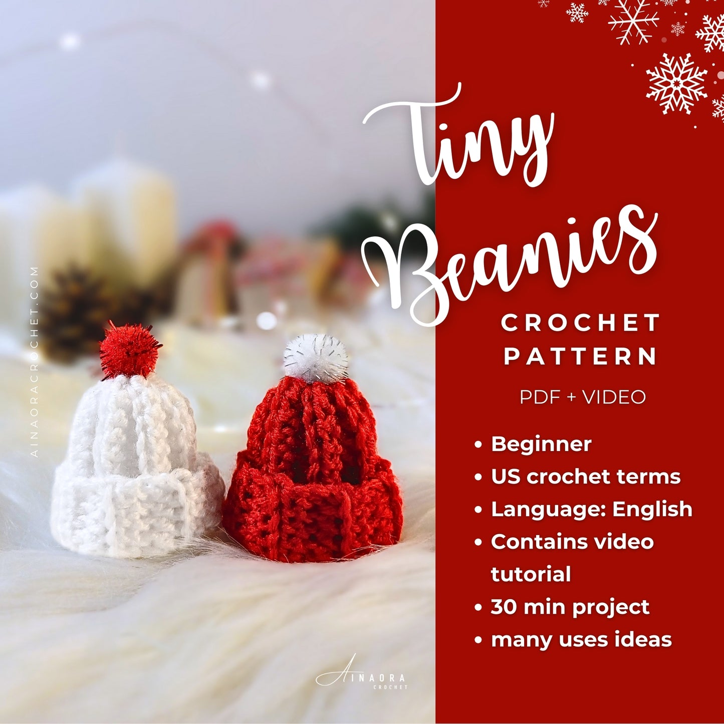 Christmas Bundle - Set of 3 Holiday Crochet Patterns