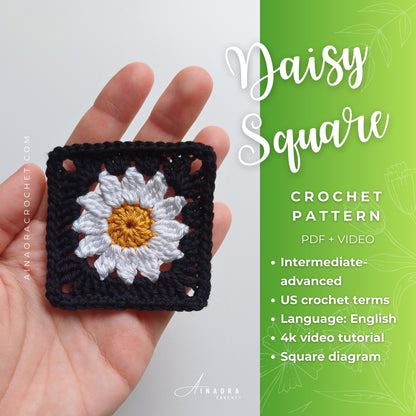 Daisy Square Crochet Pattern