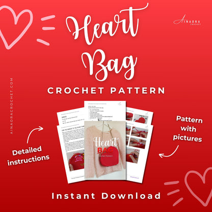 Heart Crossbody Bag Crochet Pattern