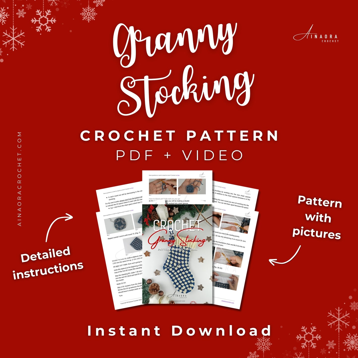 Granny Stocking Crochet Pattern