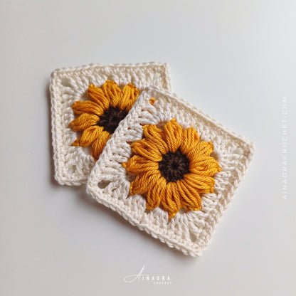 Sunflower Square Crochet Pattern