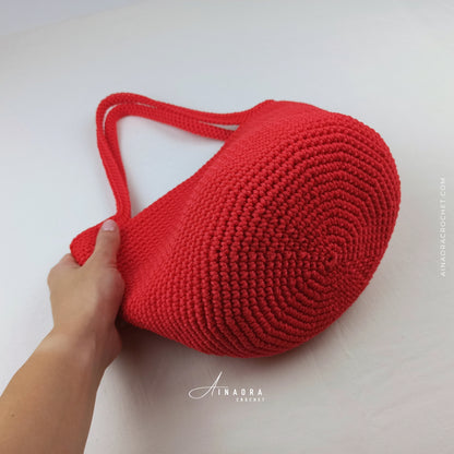 Easy Round Tote Bag Crochet Pattern