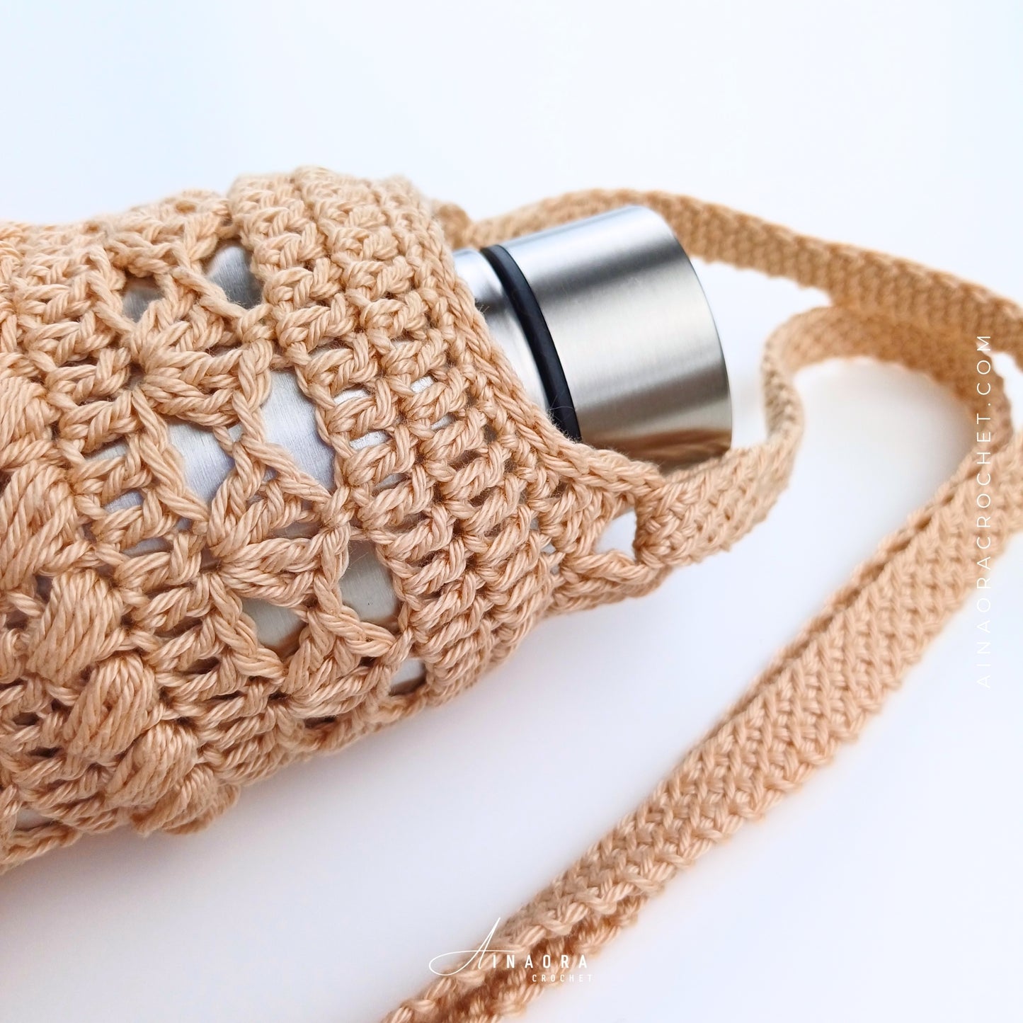 Shell Boho Bottle Crossbody Bag Crochet Pattern