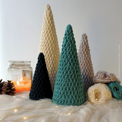 Alpine Cone Trees Crochet Pattern