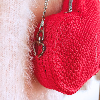 Heart Crossbody Bag Crochet Pattern