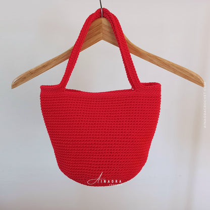 Easy Round Tote Bag Crochet Pattern