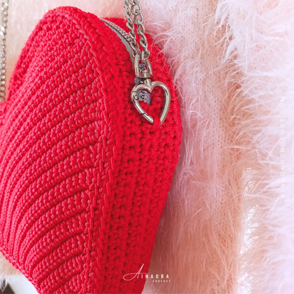 Heart Crossbody Bag Crochet Pattern