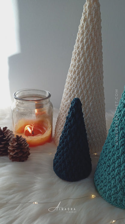 Alpine Cone Trees Crochet Pattern